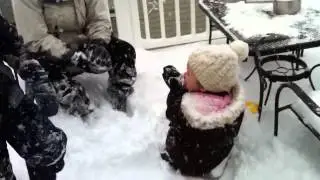 Building a snow fort
