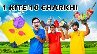 crazy xyz new video :Flying Single Kite With 10 Manjha Charkhi   क्या ये सबकी पतंग काट देगी
