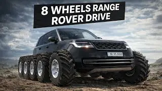 8 Wheels Range Rover Drive 😱 | Black Monster SUV Extreme Offroad#gaming ##viral #explore #games 
