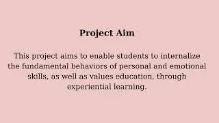 Valuable Steps- Project Introduction