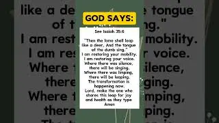 God Is Restoring Strength & Joy | Isaiah 35:6 Prayer