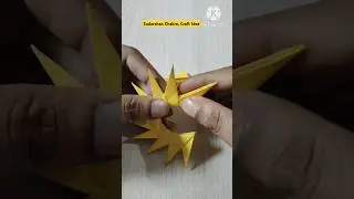 Sudarshan chakra craft with paper #artandcraft #shortvideo #sudarshanchakra #craftvideos
