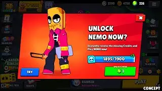 😨NEW BRAWLER NEMO IS HERE?!😳✅ COLLECT FREE GIFTS🎁🎁🎁 | Brawl Stars / concept