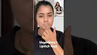 Nayanthara's lipstick hack😮💯#celebrity #lipstickhacks #nayanthara #lipstickhacks #plumpy #trending