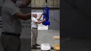 Vacuum Lifter with Stainless Steel Grippers for Bags and Bales #materialhandling #vacuumlifter