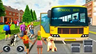School Bus Coach Driver Simulator - School Kids Transport 3D Android gameplay