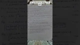 Applied Maths-2 Top 10 Questions for Polytechnic Special Back Paper 2025// #shorts