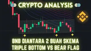 Crypto Analysis - BNB Diantara 2 Skenario, Triple Bottom VS Bear Flag | Manakah Yang Akan Terjadi?