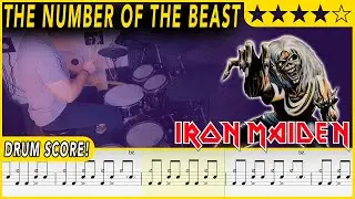 The Number of the Beast - Iron Maiden | DRUM SCORE Sheet Music | #368 DRUMSCRIBE