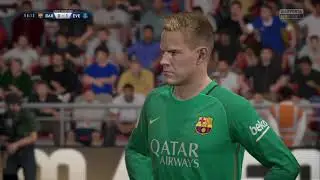 La final du coupe des champions fc Barcelone vs everton fifa 17 ps4