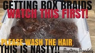 VINEGAR RINSING ON KANEKALON BRAIDING HAIR- PREP FOR BOX BRAIDS