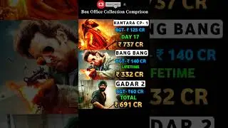 Kantara Chapter 1 Vs Bang Bang Vs Gadar 2 Box Office collection comparison