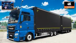 MAN TGX E6 500 | Limoges - Nantes | ETS2 1.56 4K + Wheel Cam