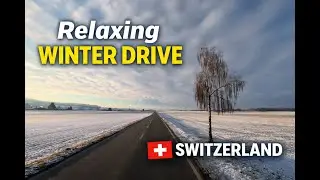 Relaxing Winter Drive in Switzerland 🇨🇭 | Scenic Road POV (No Talking) [4K]