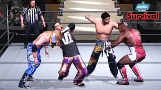 Tajiri vs Edge vs Shelton vs Matt Hardy | Survival | WWE Smackdown Here Comes The Pain