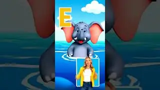 ABC Animals Part 2: D E F Song with Dolphin, Elephant & Frog! 🐬🐘🐸 | Fun Learning for Kids