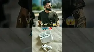 Top 10 Indian Cricketer Favorite Earbuds #shortsfeed #cricket #viratkohli