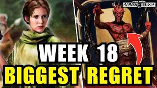 My BIGGEST Regret in SWGOH So Far &ndash; F2P Week 18