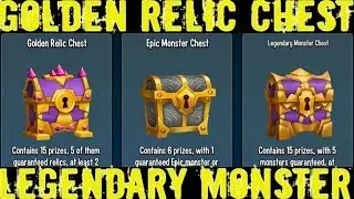 Monster Legends | Golden Relic Chest Opening | Legendary Monster Chest Opening
