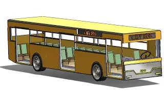 SolidWork RE Tutorial #217 : Toy bus (Project 6)