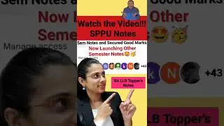 BA LLB Notes🤩 Student's Review💫🙏✨ #lawstudies #ballb #sppu
