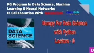 Subsetting in numpy for Data Science with Python #numpy #array #Datascience #python Lacture-9