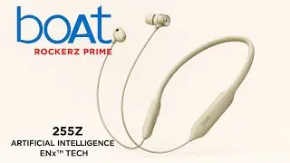 boAt Rockerz Prime 255Z &ndash; 50H Battery | ENx&trade; Clear Calls | Dual Pairing | Premium Magnetic Buds 