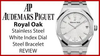 ▶Audemars Piguet Royal Oak Stainless Steel White Dial & Steel Bracelet - REVIEW 15500ST.OO.1220ST.04