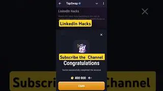 LinkedIn Hacks tapswap task | LinkedIn Hacks #linkedin #hacks #tapswap #task  #earnmoney #online
