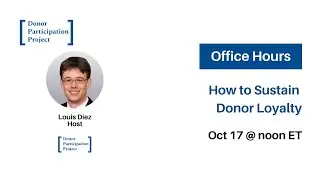 How to Sustain Donor Loyalty