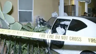 Car Slams Into Apartment Building in South Los Angeles