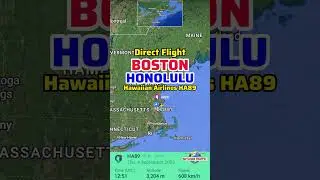 ✈️ Boston to Honolulu Flight 🇺🇸 | Hawaiian Airlines HA89 🌺