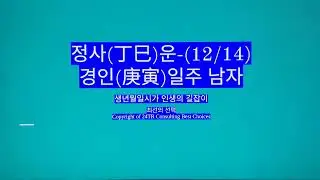 Jeongsa (丁巳) fortune - Gyeongin day week man
