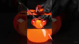 tomato lava glass cutting video #viralvideo #viralshort #glasscutting #AIpankajgyan