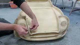 Laminating a scale model TVR Cerbera bodyshell.