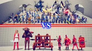 SECRET DLC Team vs ANCIENT DLC Team - Totally Accurate Battle Simulator TABS