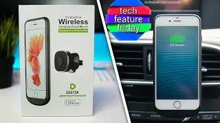 Беспроводное автомобильное зарядное устройство Destek Sonicpower для iPhone 6/6S | Пятничная раздача призов, выпуск 17