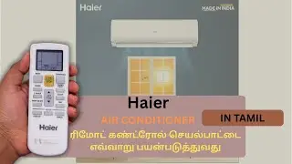 How to Use Haier Inverter AC Remote | Tamil Guide