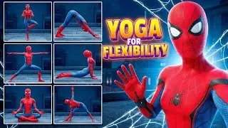 Spider-Man Kids Yoga for Flexibility 🕷️ | Fun Superhero Yoga Flow for Kids | Stretch & Strength