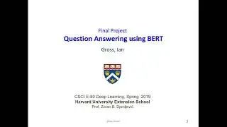 Question Answering using Google's Natural Question Dataset and BERT