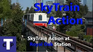 SkyTrain Action at Royal Oak Station (4K)