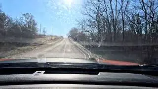 Driving to Siloam Springs State Park in my Subaru Crosstrek Wilderness. 