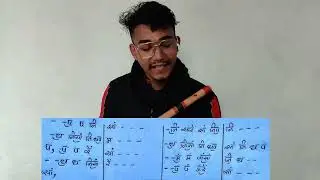 Jigu Thyo Mann_#tutorial B scale on FLUTE _ learn to play by Saroj Shrestha with NOTATION ||