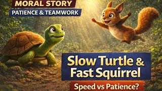 Slow Turtle & Fast Squirrel | A Powerful Moral Story About Patience, Speed & Teamwork