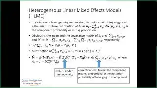 Post-hoc mixture models of the best linear unbiased predictors from linear mixed-effects models