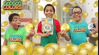 Goo Goo Gaga Earns Coins for Shopping | Learning Colors & Counting