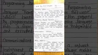 operating system programming language software #software #utility products #computer #course #notes