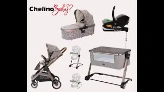 Chelino Lunar Collection Set! | All-In-One Stroller, Car Seat, Co-Sleeper & More!
