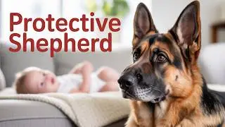 German Shepherd Shocked by Tiny Kittens occupying dog Sofa! #GermanShepherdRocky#Puppy#Dog