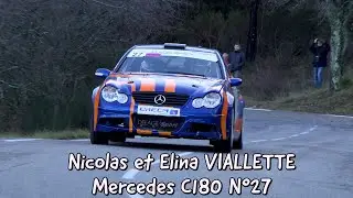 Rallye de la Sainte Baume Rallycircuit 2022 - Mercedes-Benz C180 N°27 - Nicolas et Elina VIALLETTE